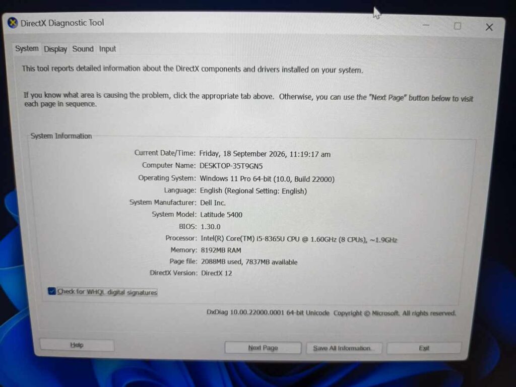 Dell Latitude 5400 - Core i5 8th Gen, 8GB, 256GB SSD — Photo 4