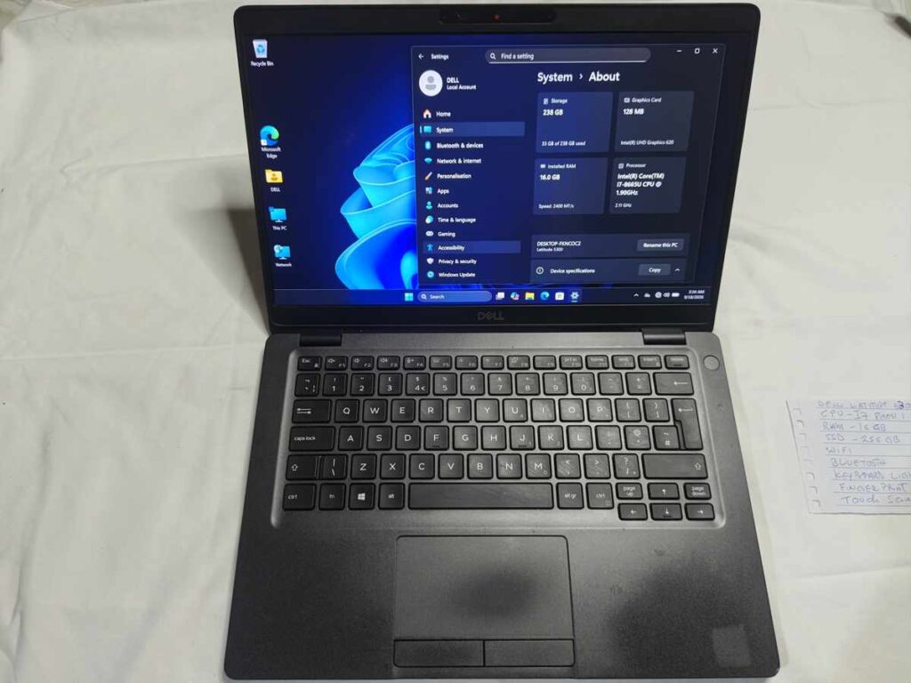 Dell Latitude 5300 - Core i5 8th Gen, 16GB, 256GB SSD — Photo 5